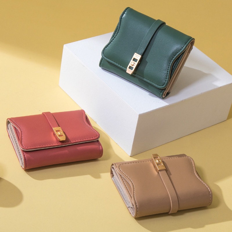 Ví Da Pu Mềm Nhỏ Xinh Thời Trang Cho Nữ