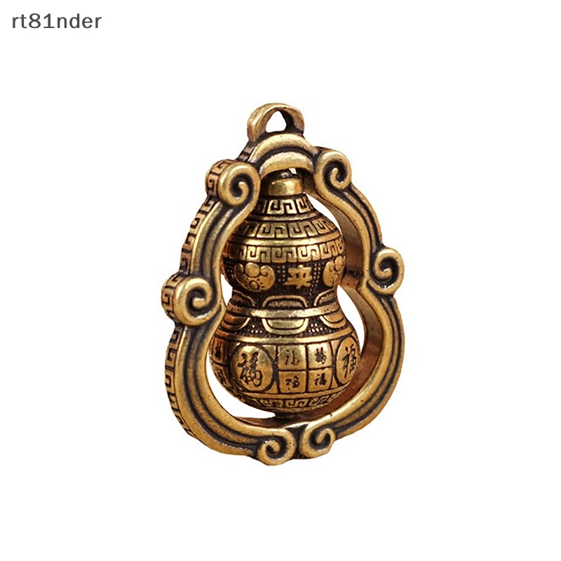 Rt Đồ trang trí Chuông Bầu Cổ Bằng Đồng Thau Trơn Thu Nhỏ Để Bàn Trang Trí Nội Thất