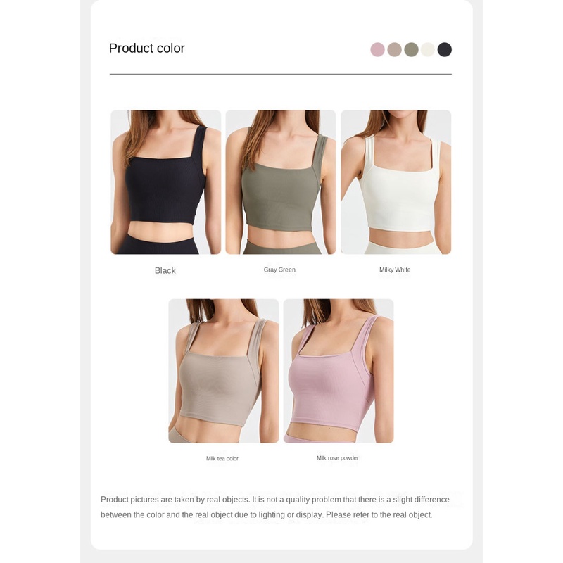 Áo Ngực Thể Thao Tích Hợp Cốc Cố Định Lưng Nhanh Khô Chống Sốc