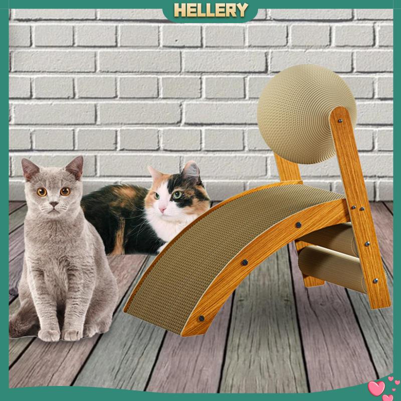 [HelleryVN] Thảm Cào Móng Hình Chữ R Có Thể Tái Chế Tiết Kiệm Không Gian Cho Mèo