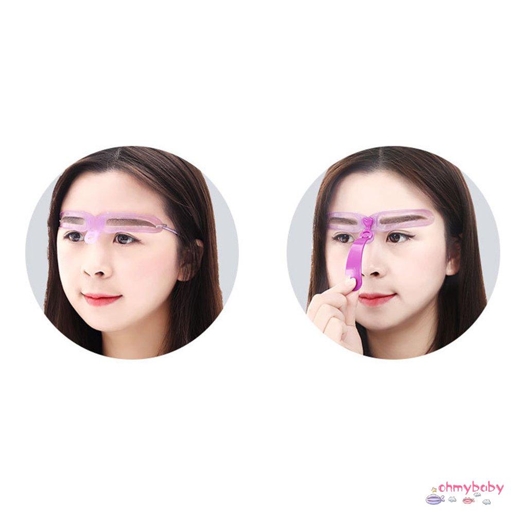 [OMB] 1 Bộ Mẫu định hình lông mày 8 trong có thể tái sử dụng khuôn tô cụ chải Công trang điểm xác [Z/16]