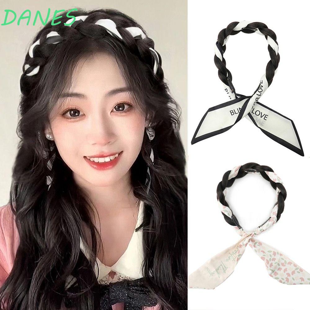 Tóc Giả Thắt Nơ Ruy Băng Màu Nâu Mượt Mà Phong Cách Bohemian