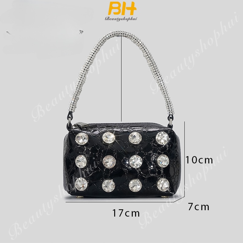 Túi Xách Da Bò Phối Dây Xích Sang Trọng Cho Nữ