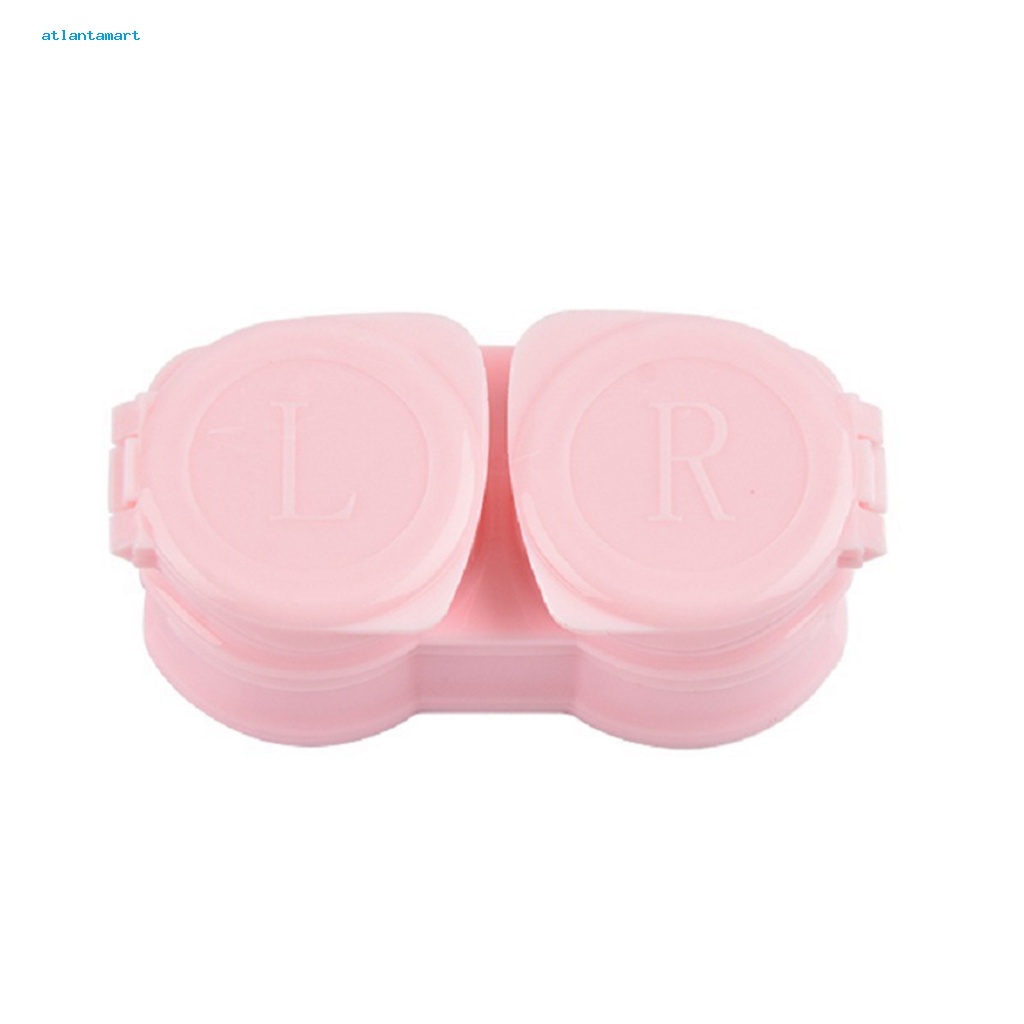 Túi Đựng Đồ Dùng Cao Cấp Tiện Dụng| 1 Bộ Hộp Đựng Kính Áp Tròng Có Nắp Trượt Chống Ẩm Kèm Nhíp Gắp Thiết Kế Tối Giản Dành Cho Trang Điểm