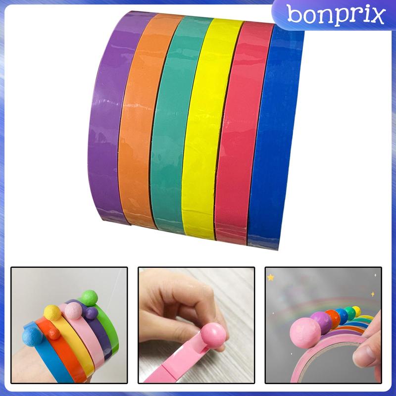 Set 6 Cuộn Băng Dính Màu Sắc Kẹo Ngọt Dành Cho Trẻ Em DIY