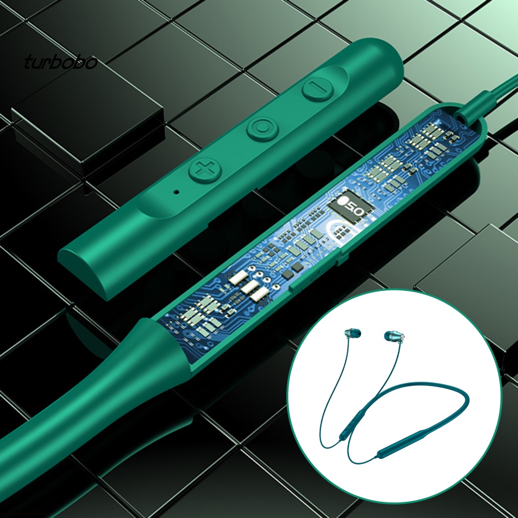 Tai Nghe Nhét Tai Không Dây 9D Chống Nước Kết Nối Bluetooth 5.0 GB13 Có Vòng Đeo Cổ Thể Thao