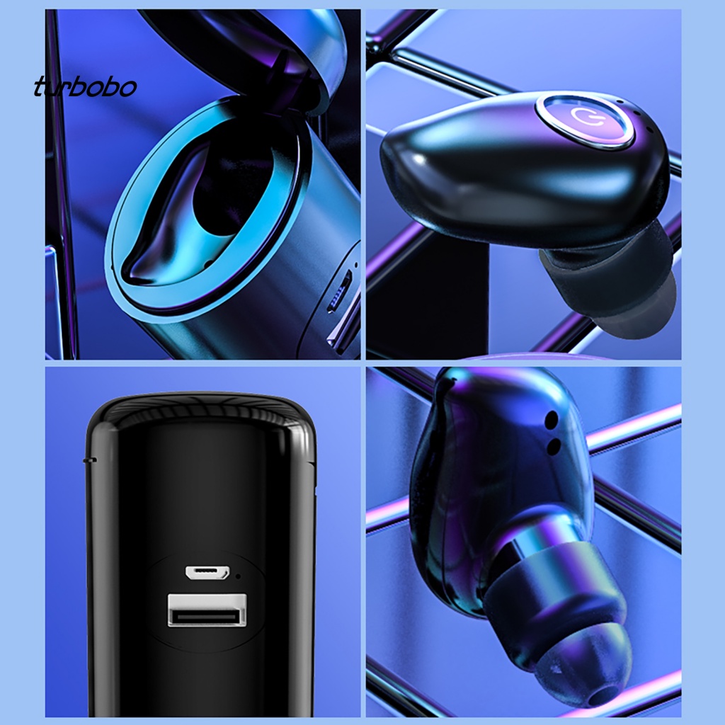 Tai Nghe Nhét Tai Không Dây Bluetooth 5.0 Mini 8D Có Hộp Sạc Cho Điện Thoại Thông Minh Bobo V21