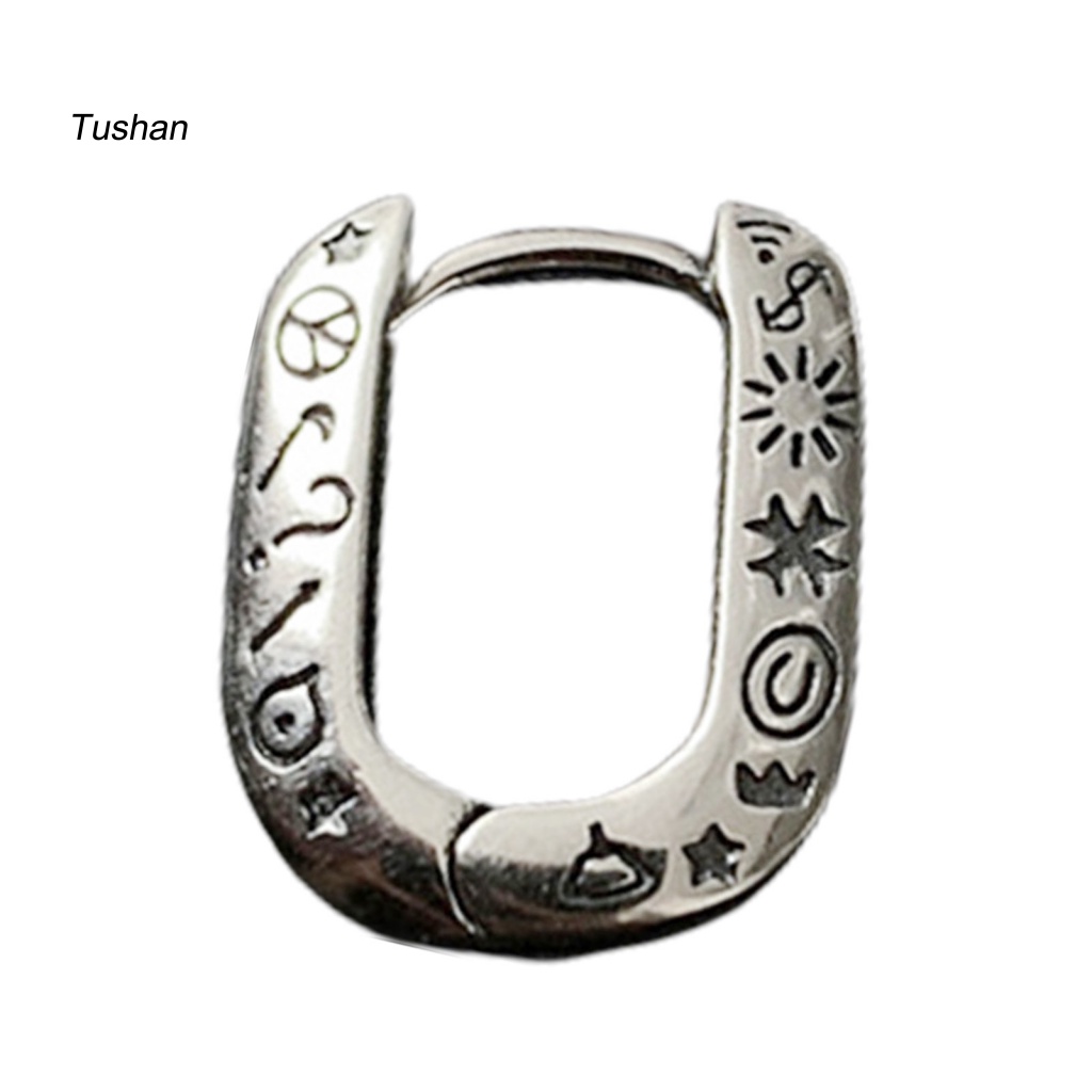 [Ts] 1 Khuyên Tai Dạng Xoắn Ốc Màu Bạc Bóng Cao Quyến Rũ Sáng Bóng Quyến Rũ Cho Nữ