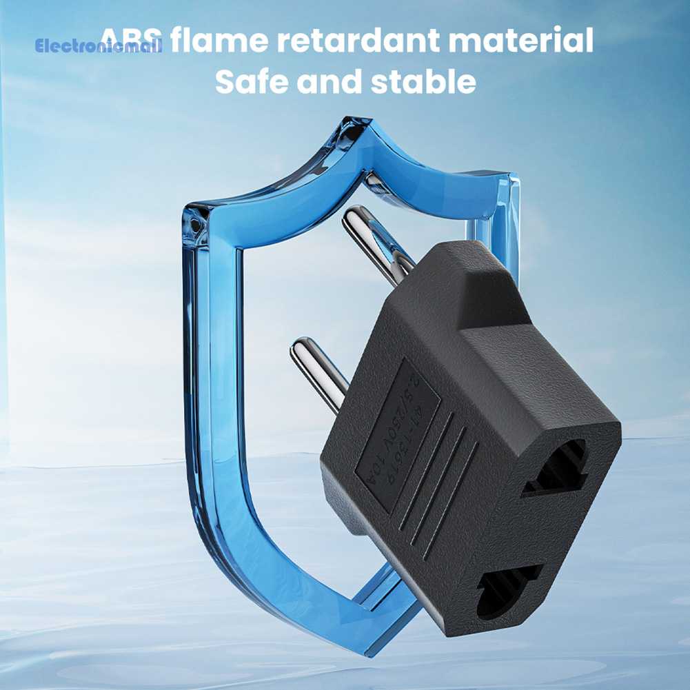 Phích Cắm Chuyển Đổi Nguồn Điện US Sang EU Plug Mall01.vn