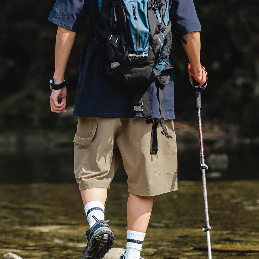 Quần Short Dây Rút Ống Rộng Họa Tiết Ca Rô Thời Trang Mùa Hè Dành Cho Nam