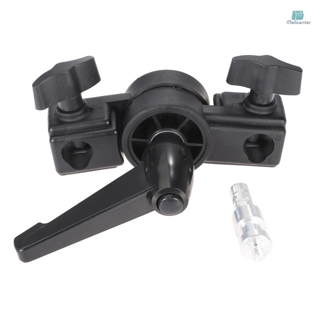 Swivel Adapter Speedlite Flash LED Light Stand Bracket Holder with 1/4&quot; Screw Mount