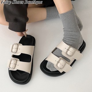 ZHUXIA Dép Sandal Đế Dày Siêu Mềm Chống Trượt Thoáng Khí Thoải Mái Phong Cách Hàn Quốc Cho Nữ