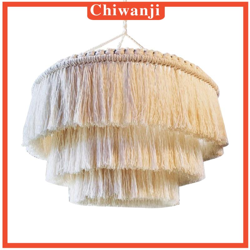 Vỏ Bọc Đèn Macrame Thủ Công Treo Trang Trí Phòng Khách