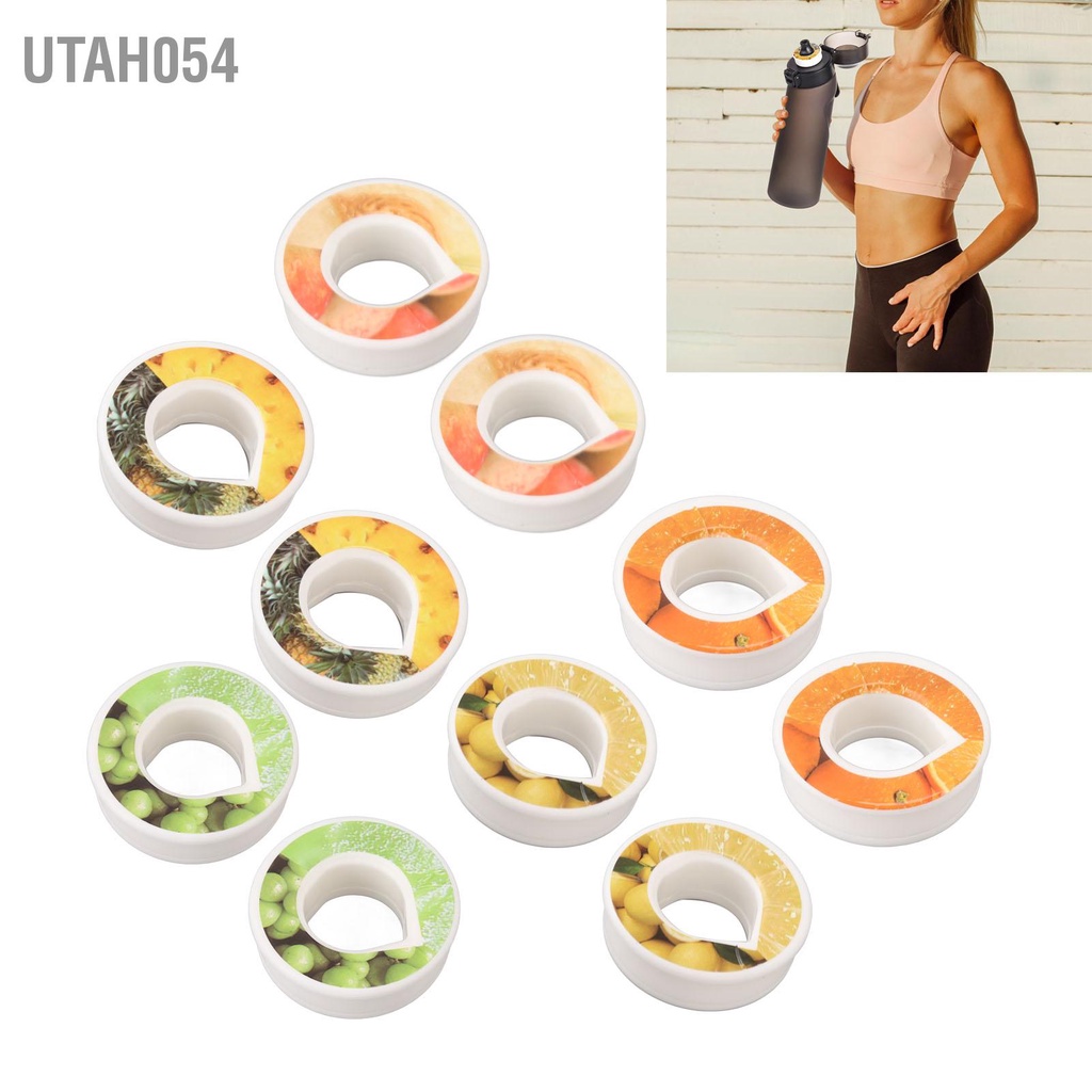 Utah054 6 Cái Chai Nước Hương Vị Pod 0 Đường Calo Hoa Quả Vòng Cho Phòng Tập Thể Thao