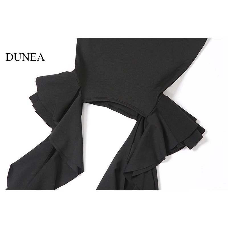 DUNEA Áo Croptop Trễ Vai Thiết Kế Hợp Thời Trang Cho Nữ