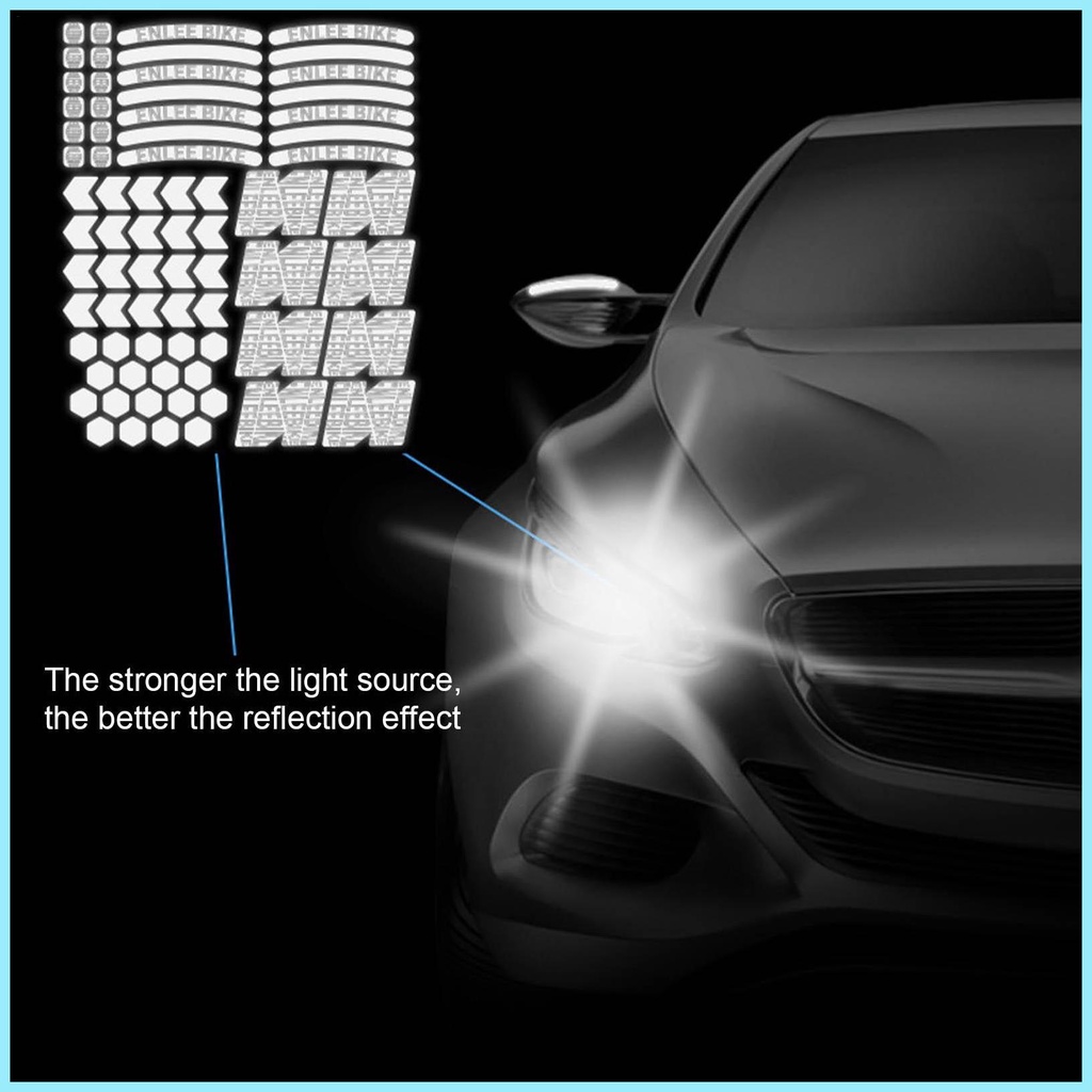 Set 72 Miếng Dán Phản Quang 3D Đa Năng An Toàn Cho Xe Đẩy Em Bé Xe Máy tdevn