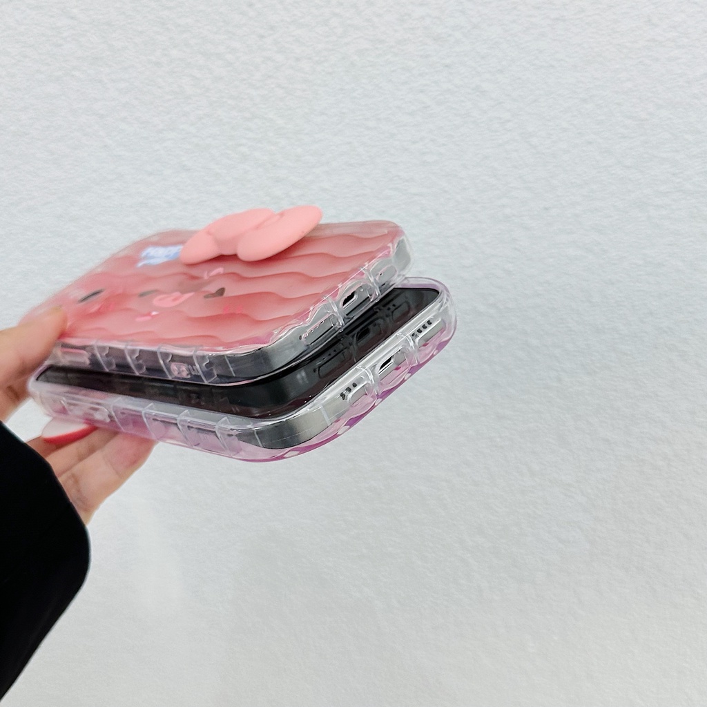 Ốp Điện Thoại TPU Silicon Mềm Trong Suốt Chống Sốc In Hình Hello Kitty Cho iPhone 13 12 11 Pro Max 14 Plus
