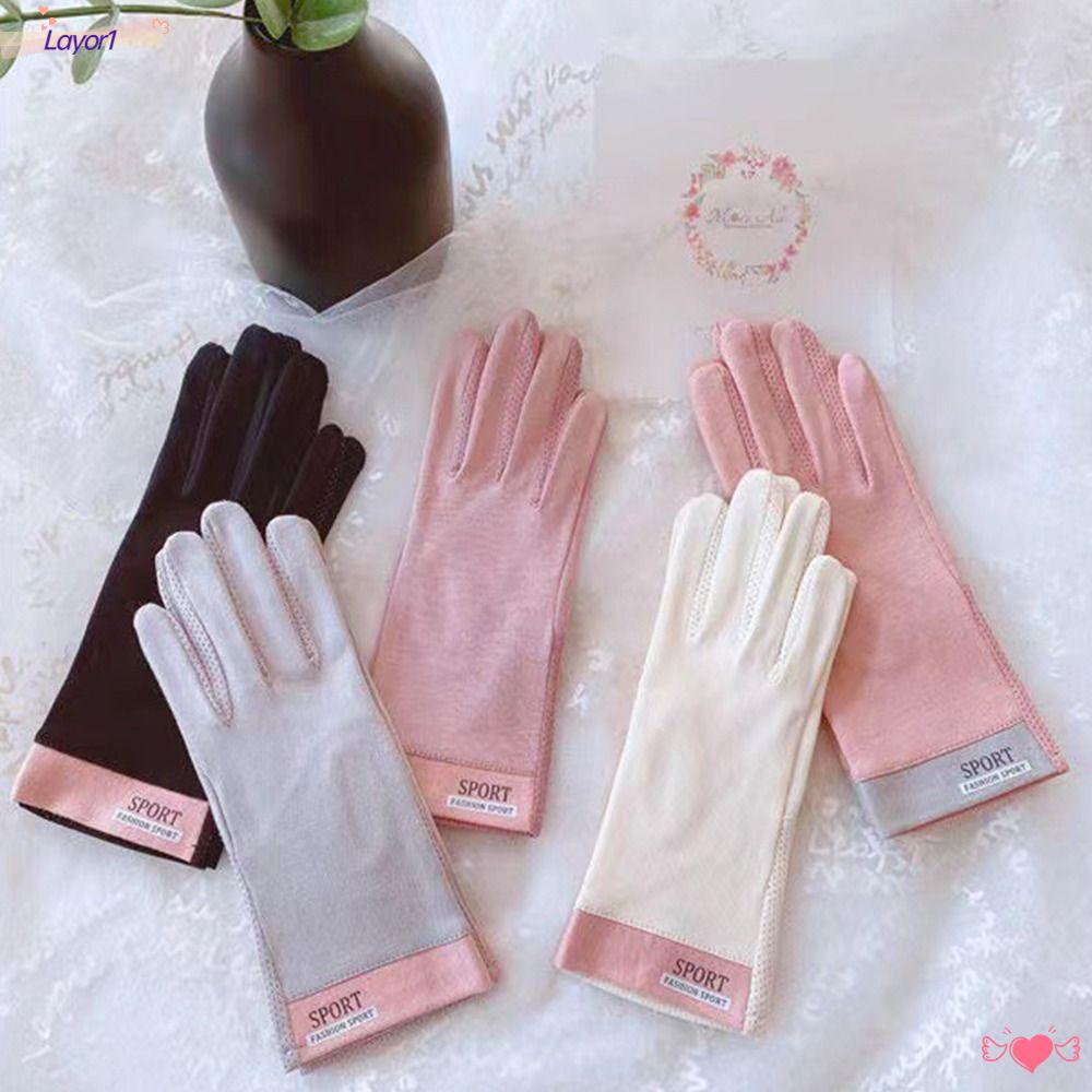 Găng Tay Cotton Chống Tia UV LAYOR1 Cho Nữ