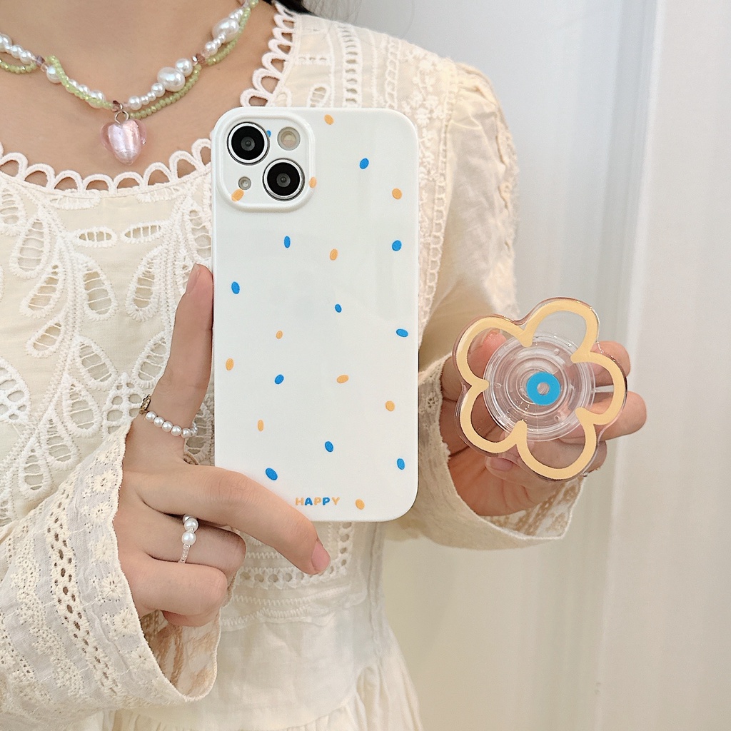 Ốp Điện Thoại TPU Silicon Chống Sốc Họa Tiết Bông Hoa Nhỏ Xinh Cho iPhone 13 12 11 Pro Max 14 Plus