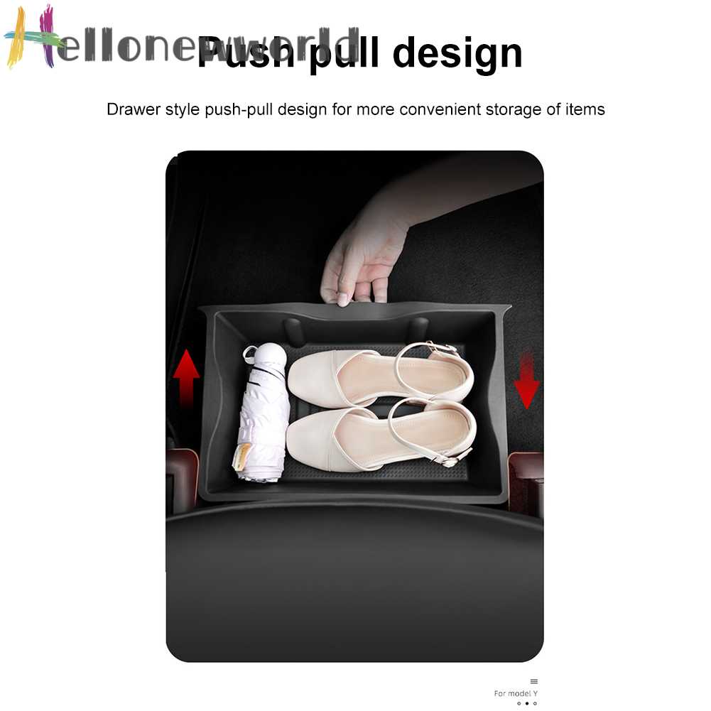 Khay Đựng Khăn Giấy Ẩn / Chìa Khóa Xe Hơi Chất Liệu TPU Tiện Dụng Cho Tesla Model