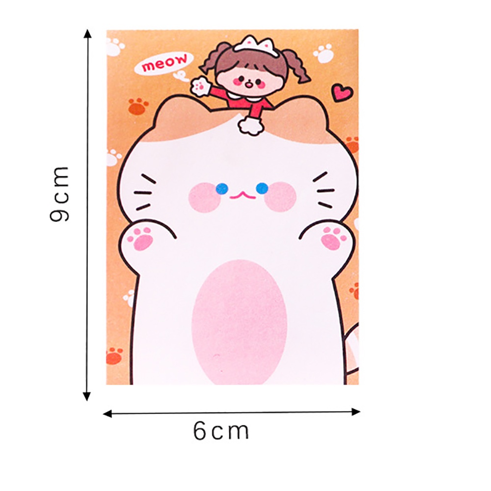 Bộ 80 Tờ Giấy Ghi Chú Họa Tiết Hoạt Hình Dễ Thương Dành Cho Học Sinh