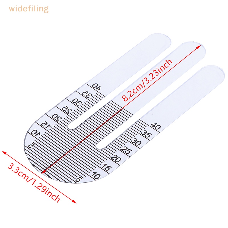 Thước Đo Độ PH Bản Rộng Hình Chữ M Trong Suốt Chuyên Dụng Cho Học Sinh