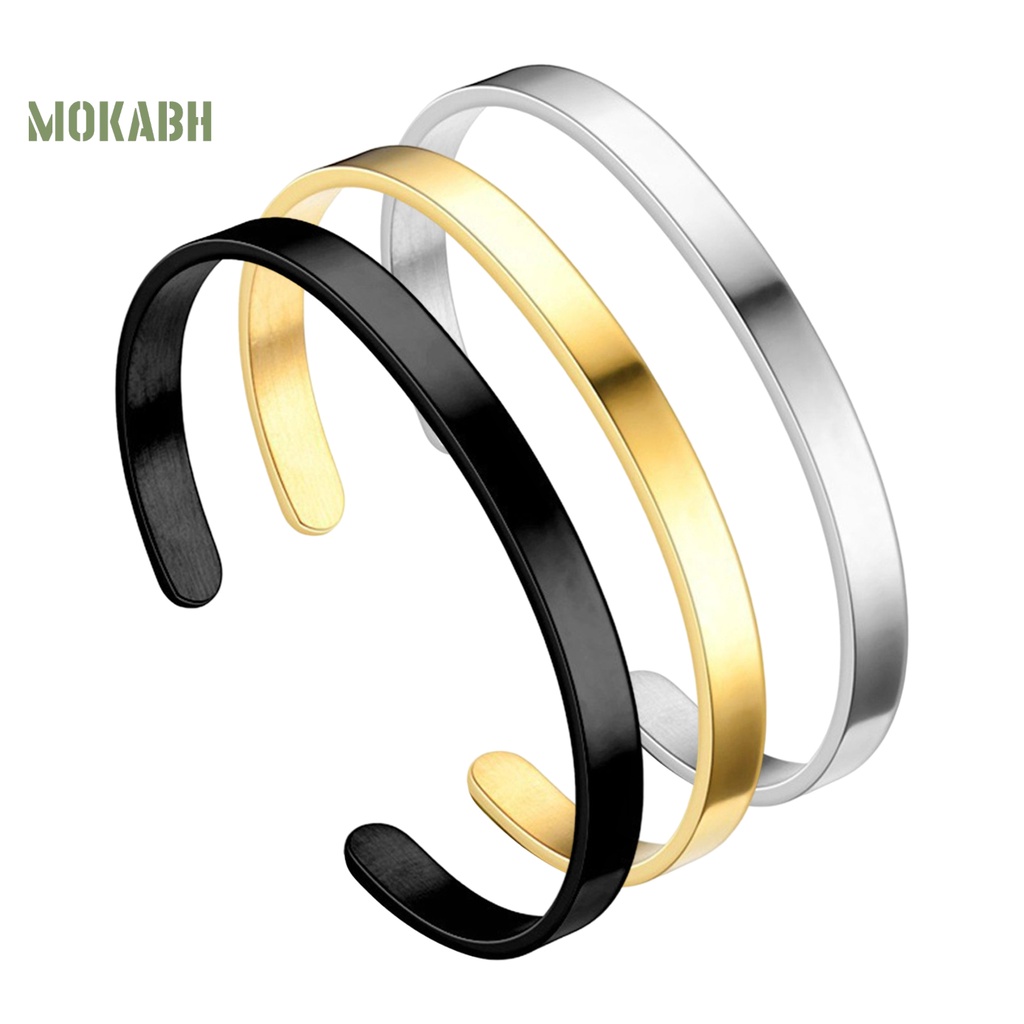 Vòng Đeo Tay Bằng Thép Không Gỉ Màu Sắc Thời Trang Dành Cho Nam Và Nữ