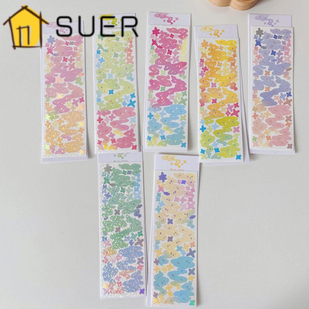 Miếng Dán Laser Nhiều Màu Sắc Dùng Trang Trí Album DIY