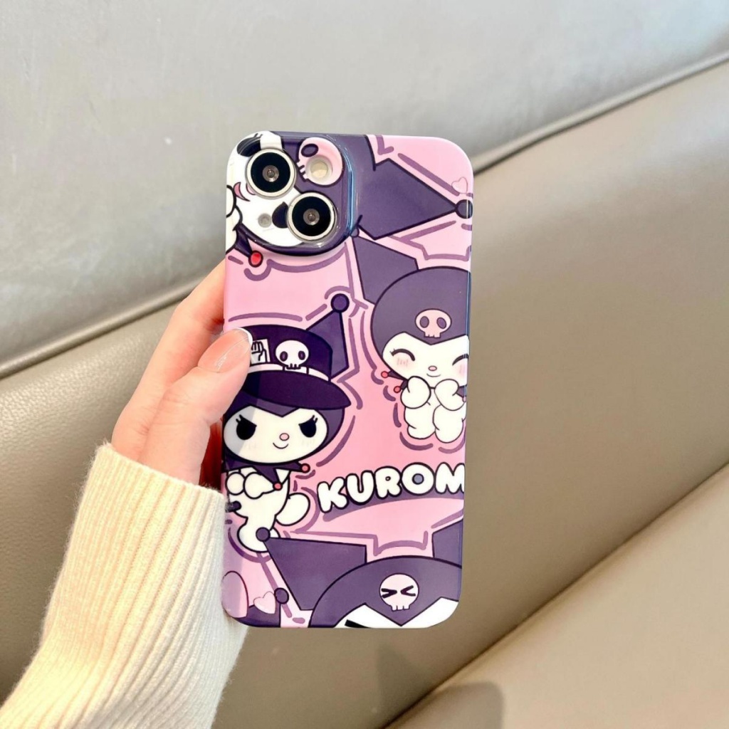 Ốp Điện Thoại Cứng Họa Tiết Kuromi Dễ Thương Cho Iphone Xs 11 13 Xr8 max / pro14plus 712 F7BN