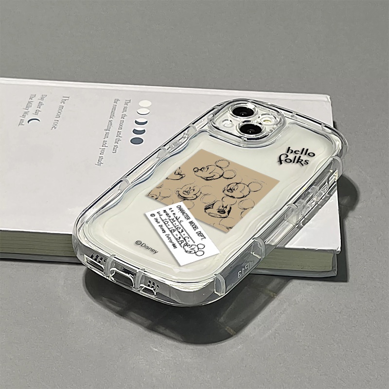 Ốp Điện Thoại Silicon TPU Mềm Trong Suốt Chống Sốc In Hình Chuột Dễ Thương Cho IPhone 13 11 14 12 Pro XS Max X XR 7 + 8 Plus
