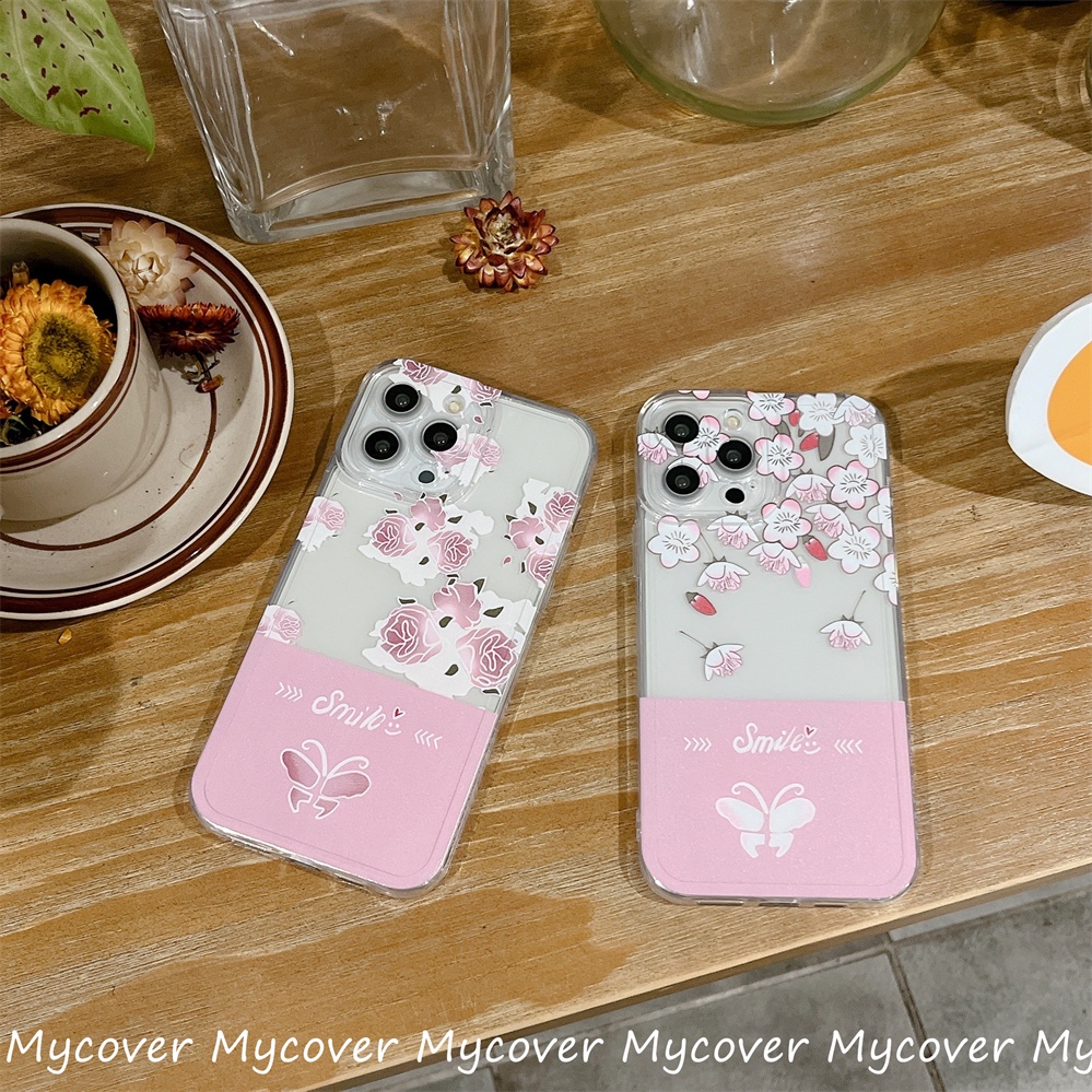 Ốp ĐiệN ThoạI HọA TiếT Hoa BướM Cho iPhone 11 12 13 14 Pro Max X Xr Xs 8 7 6 Plus SE 2020