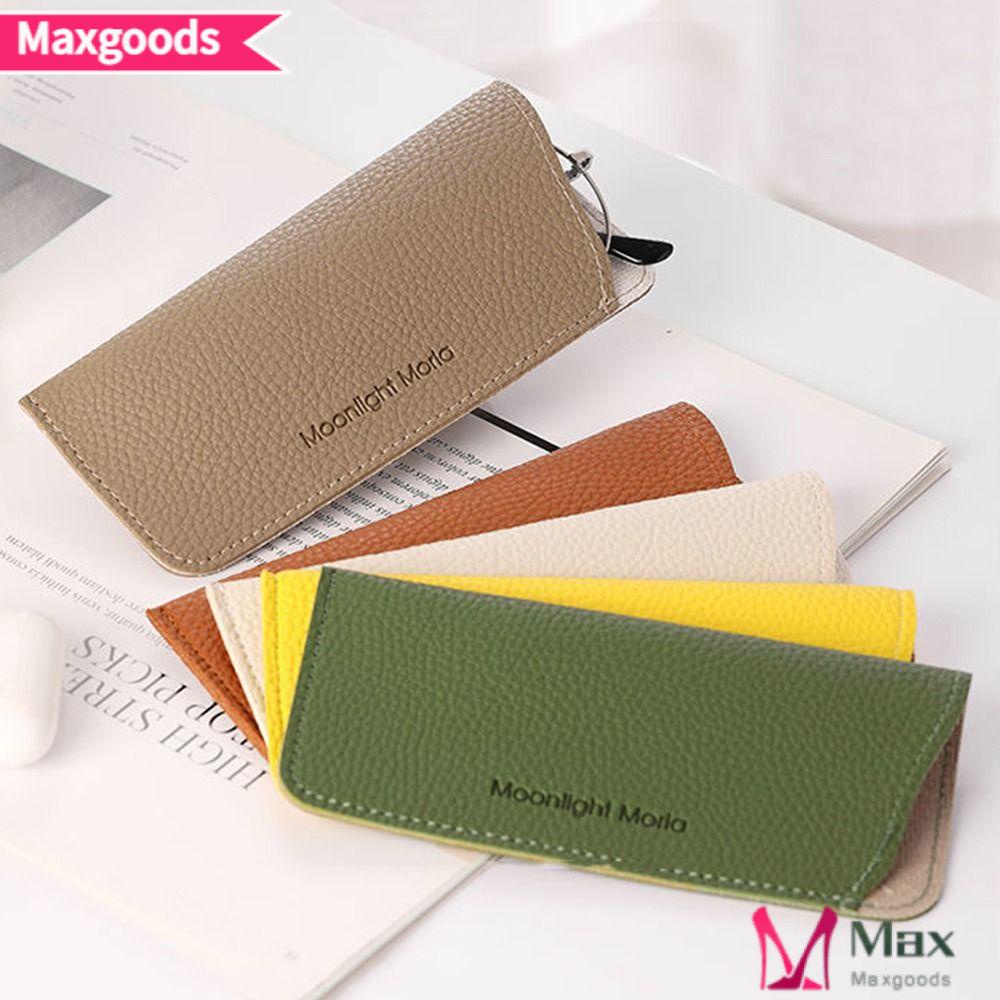 MAXG Túi Da PU Đựng Bảo Vệ Mắt Kính Đọc Sách Tiện Dụng