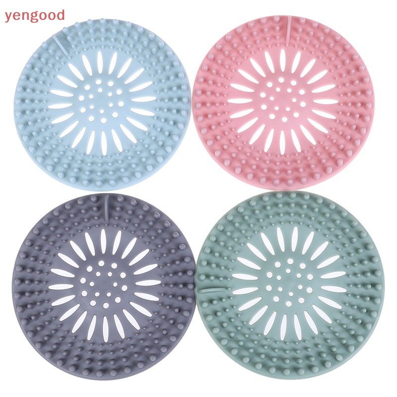 Miếng Chặn Tóc Bằng Silicone Tiện Dụng Cho Bồn Rửa