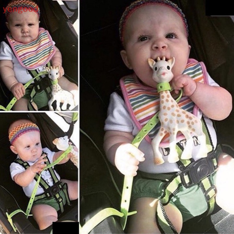 Dây Đeo Núm Vú Giả Bằng Silicone Không Độc Hại Gắn Xe Đẩy Em Bé