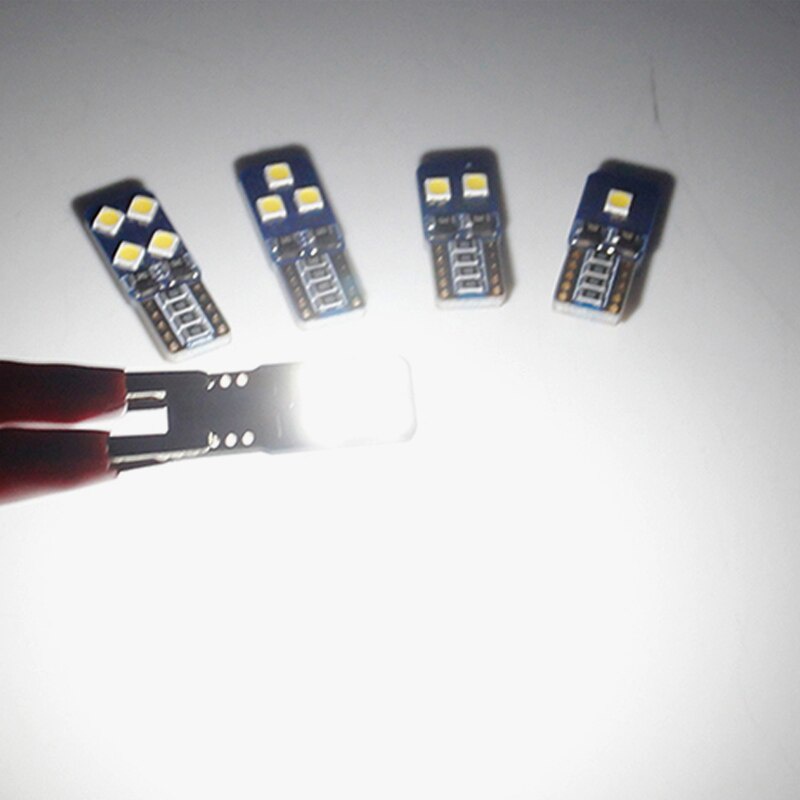 1 Đèn LED T10 W5W 12V 6500K Ánh Sáng Trắng 3030 SMD 194 5W5 Gắn Cửa Xe Hơi