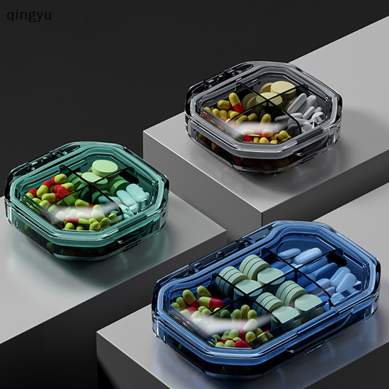 Hộp Đựng Thuốc Hình Tròn Có Nắp Đậy Tiện Dụng