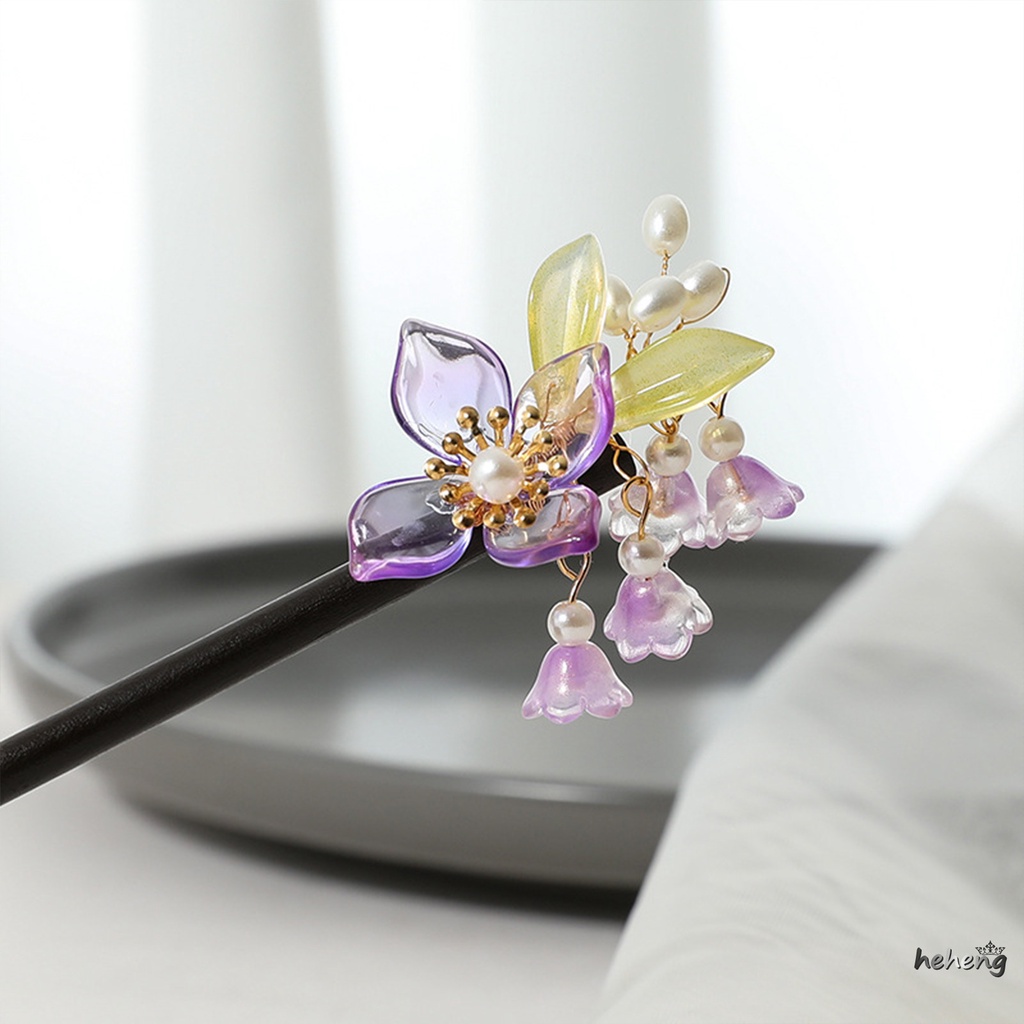 Kẹp Tóc Đính Đá Phong Cách Dân Tộc Xinh Xắn Cho Nữ