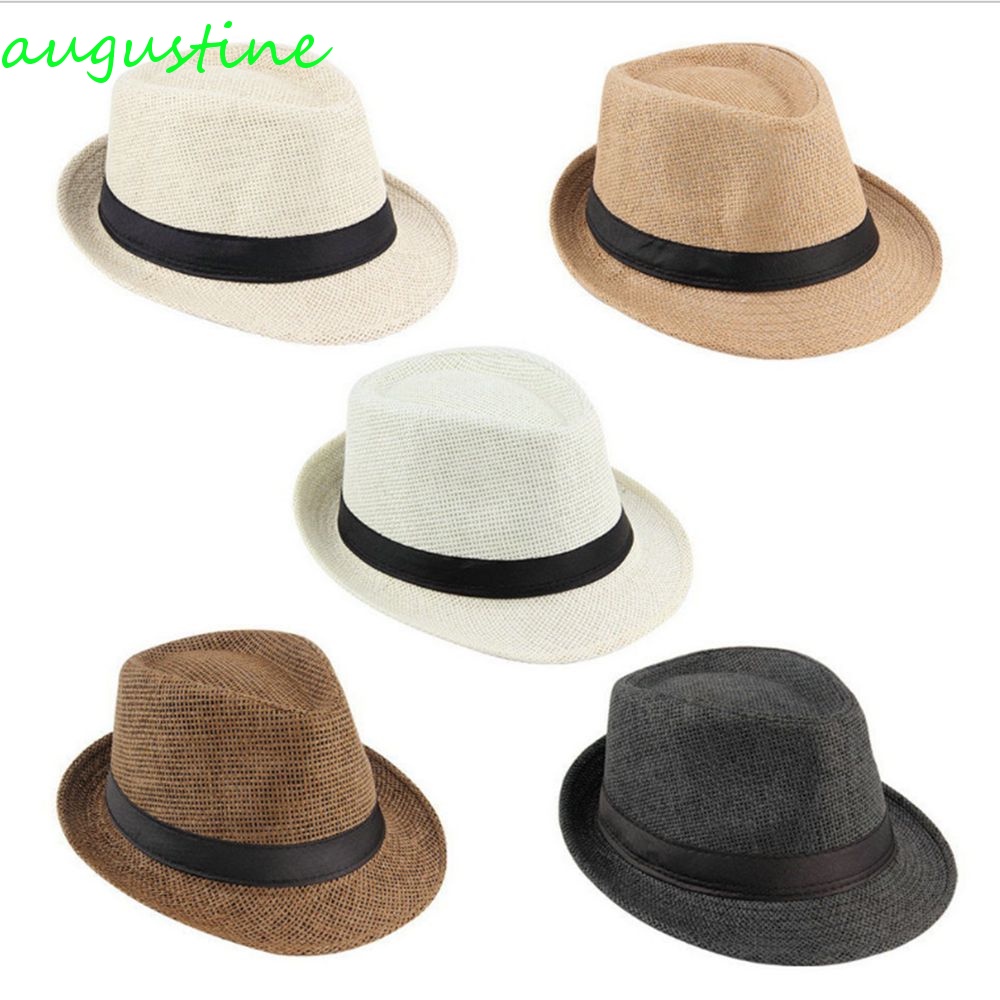 Nón Cối Rộng Vành Phối Ruy Băng Thời Trang Đi Biển Cho Nam Và Nữ