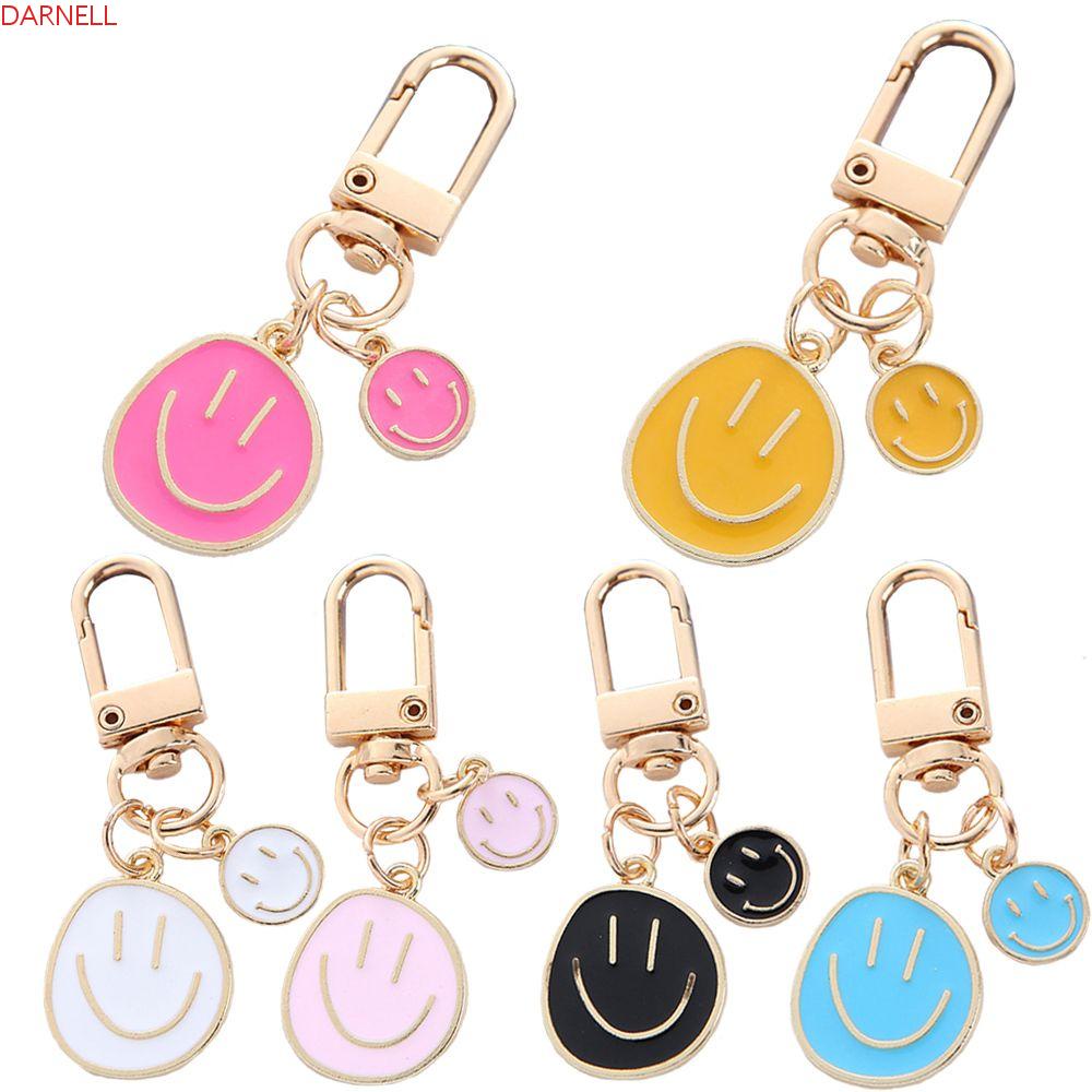 1 Móc Khóa Kim Loại Hình Mặt Cười Dễ Thương