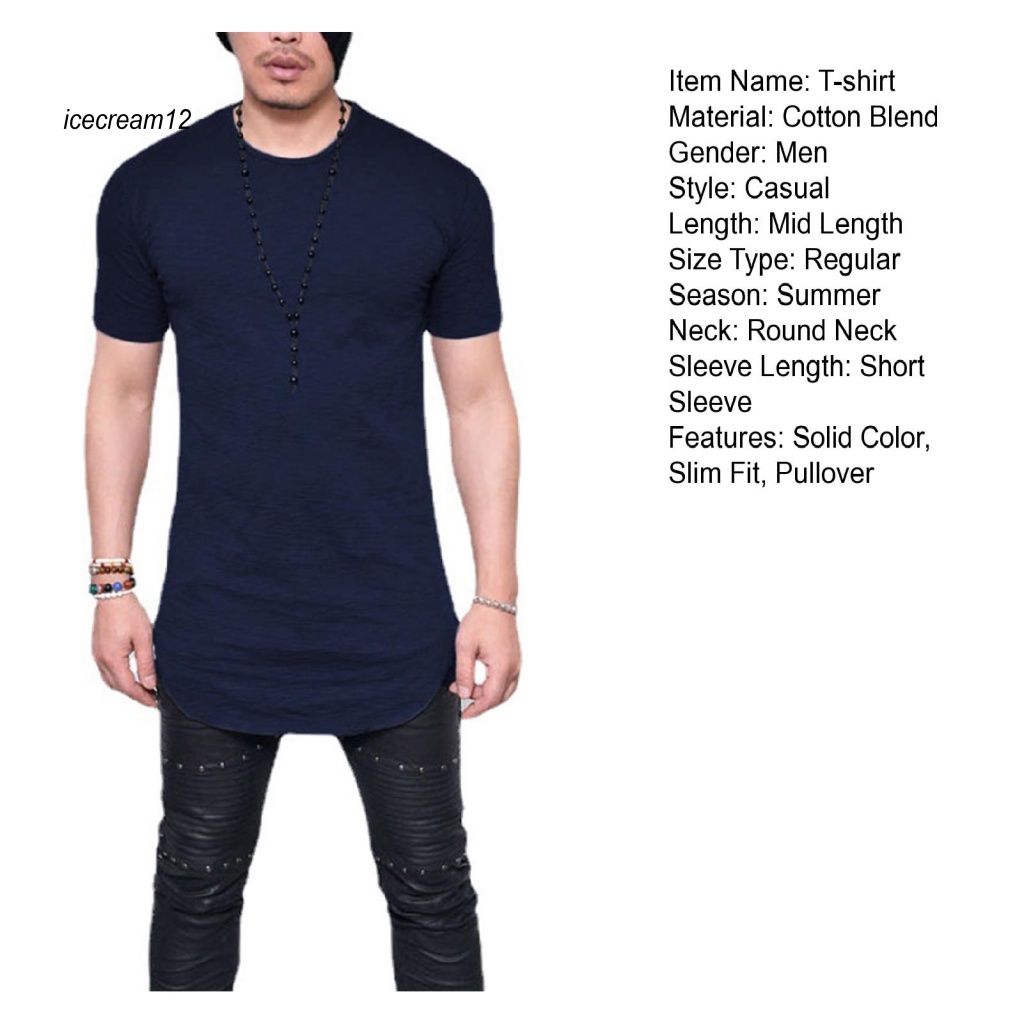 Ic_đầu Nam Mùa Hè Cổ Tròn