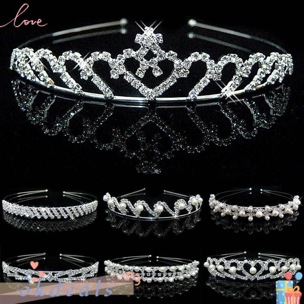 Băng Đô Hoa Thời Trang OKDEALS|Vương Miện Cài Tóc Cho Nữ