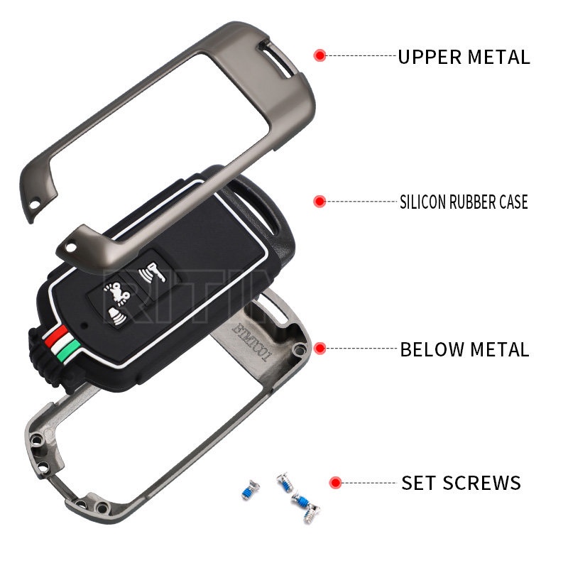 Vỏ Bọc Chìa Khóa Điều Khiển Từ Xa Bằng Hợp Kim Cho Honda Vario 125 150