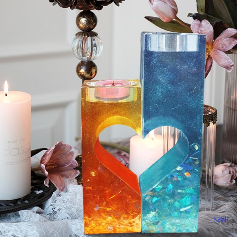 Khuôn Làm Giá Đỡ Nến Xà Phòng Resin Thủ Công DIY