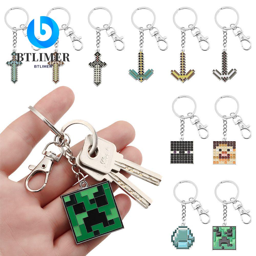 Btlimer Minecraf Móc Khóa Ba Lô Creeper Steve Quà Tặng Trang Trí Thắt Lưng Cho Trẻ Em