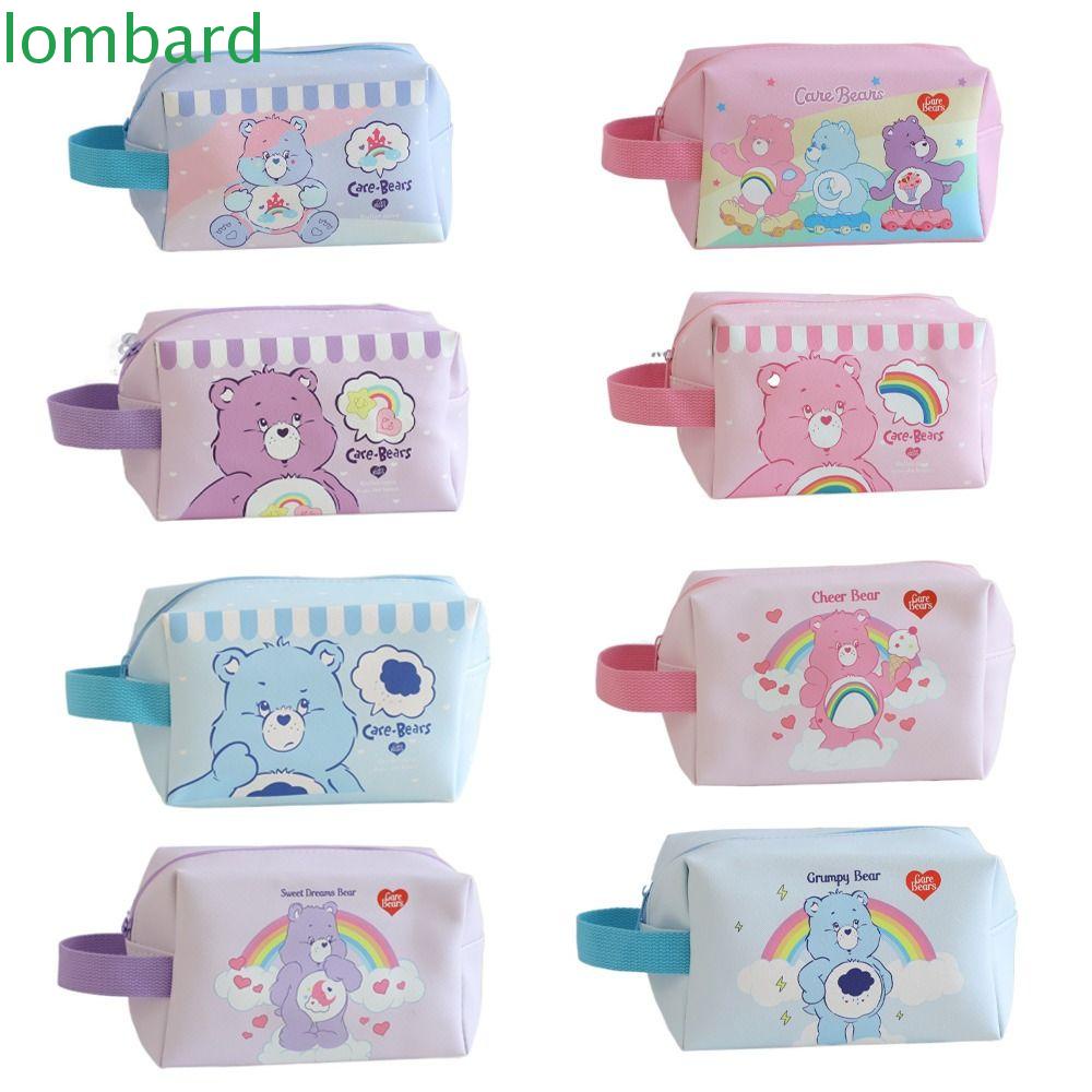 Lombard Túi Đựng Mỹ Phẩm / Tiền Có Khóa Kéo Họa Tiết Gấu Cinnamoroll / Chữ Màu Cầu Vồng Dễ Thương Cho Bạn Gái