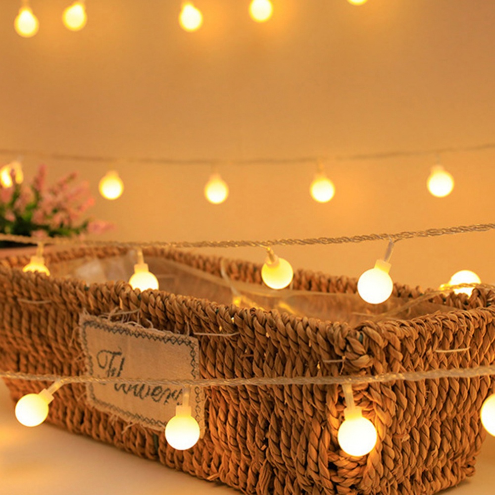 Dây Đèn LED 10M 80 Bóng Ánh Sáng Vàng Ấm Áp Đa Ứng Dụng