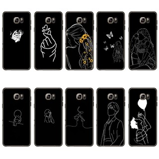 Ốp lưng Galaxy Note5 TPU mềm silicon điện thoại di động màu đen