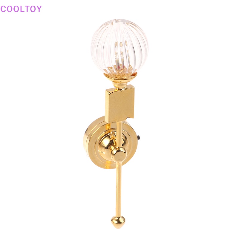 Cooltoy Đèn LED Đầu Tròn Bằng Kính Che Nắng Cho Nhà Búp Bê Tỉ Lệ 1: 12