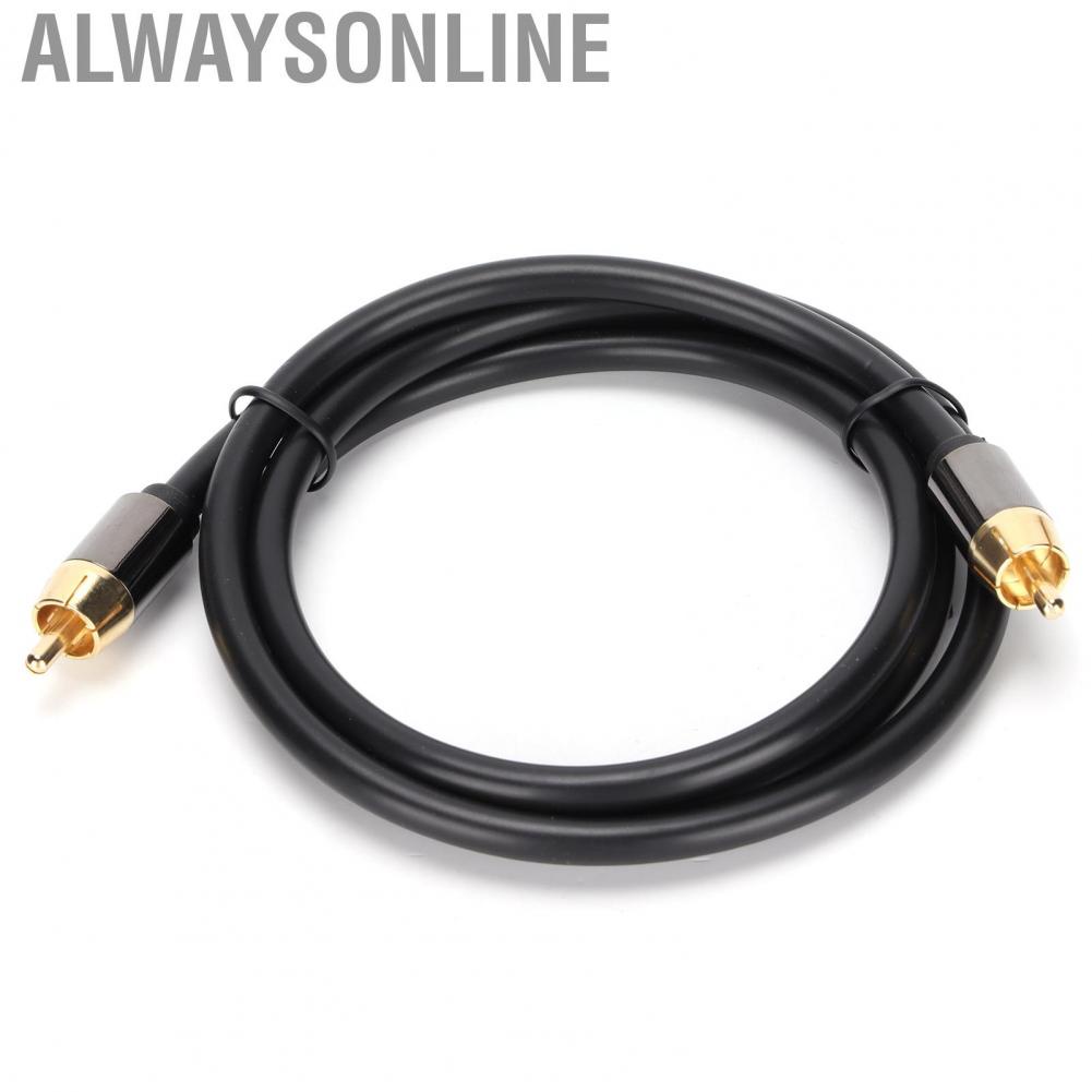 Alwaysonline 1m 1 Male To Subwoofer Digital Coaxial Cable Lead Audio Video