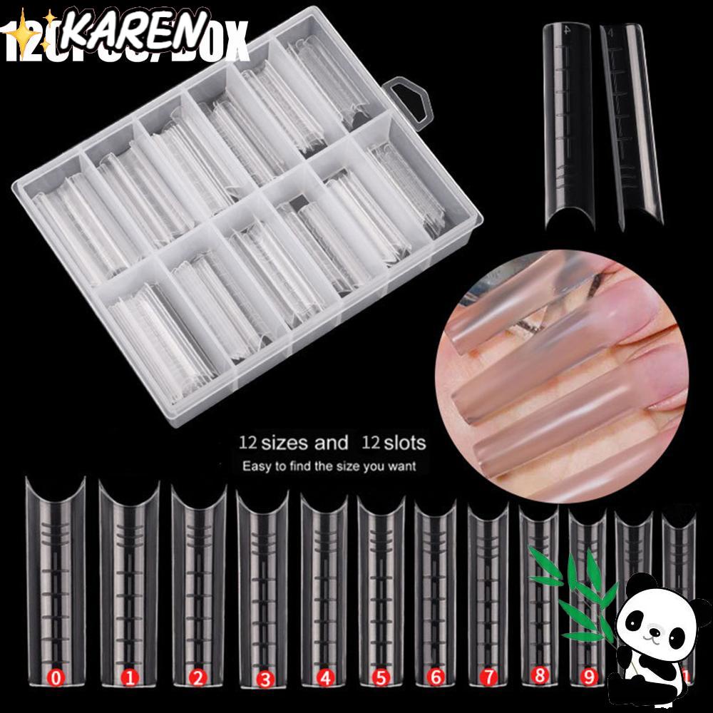 Khuôn Nối Dài Móng Tay Bằng Acrylic Cong Chuyên Dụng Cho Salon